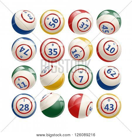 Big Set of Lottery Bingo Keno Billiard Balls