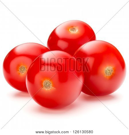 fresh cherry tomato isolated on white background cutout