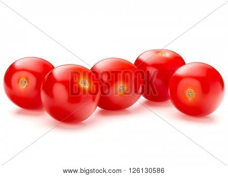 fresh cherry tomato isolated on white background cutout