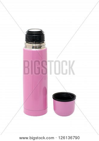 Vacuum drink container isolated over white background