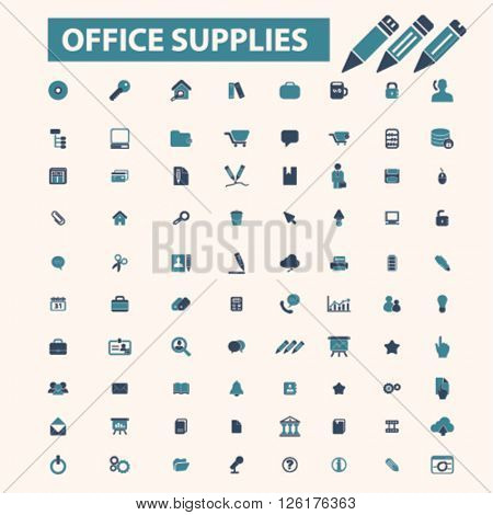 office supplies icons
