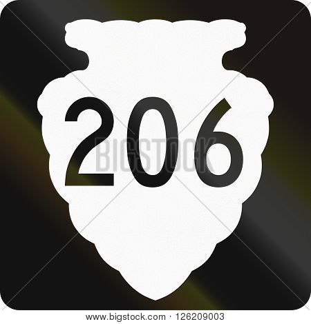 Montana Secondary Highway 206 Route Shield Used In The Us