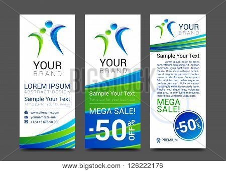 ector design technology for Cover Report Annual Brochure Flyer Poster Business cards collection, people crowd design.