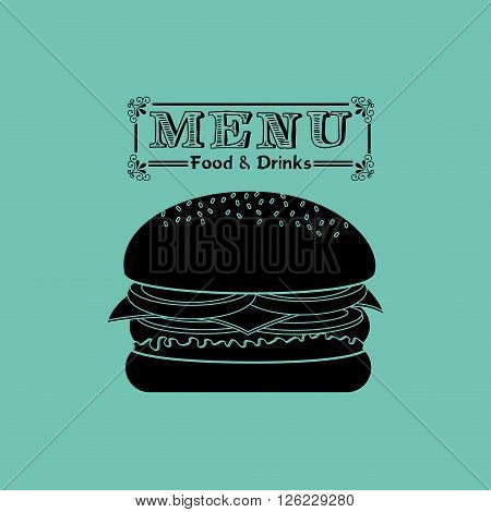 menu delicious food design, vector illustration eps10 graphic