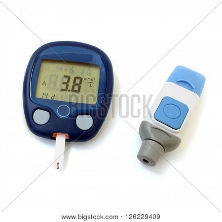 Low levels of blood glucose meter screen