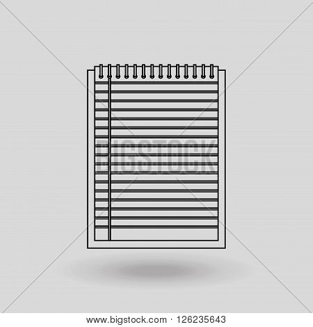 notebook paper design, vector illustration eps10 graphic