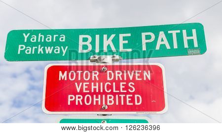 Bike Path Sign