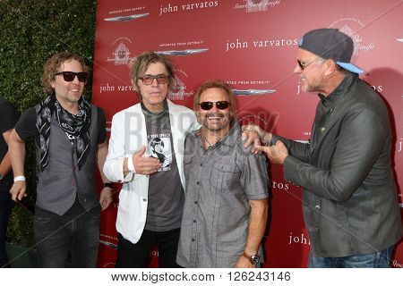 LAS VEGAS - APR 17:  Daxx Nielsen, Tom Petersson, Michael Anthony, Chad Smith at the John Varvatos 13th Annual Stuart House Benefit at the John Varvatos Store on April 17, 2016 in West Hollywood, CA