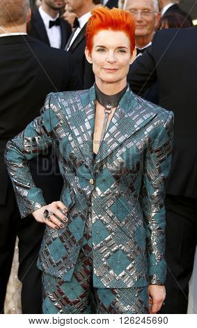 Sandy Powell at the 88th Annual Academy Awards held at the Dolby Theatre in Hollywood, USA on February 28, 2016.