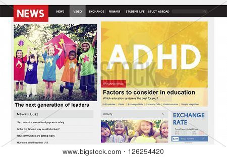 Attention Deficit Disorder Hyperactivity Concept