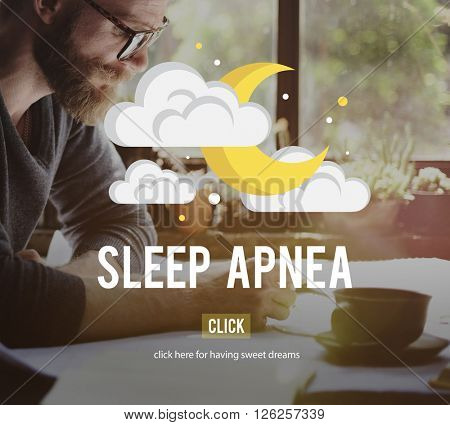 Sleep Apnea Snorer Insomnia Breathing Concept