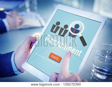 Recruitment Hiring Manpower Headhunting Strategy Concept