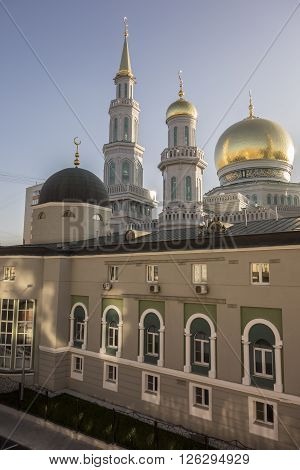 Moscow Cathedral Mosque - the main mosque in Moscow one of the largest and highest mosque in Russia and in Europe.