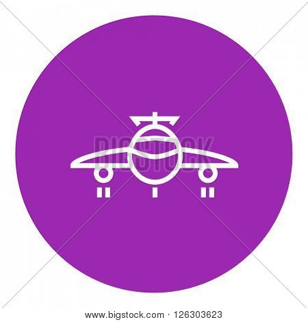 Airplane line icon.