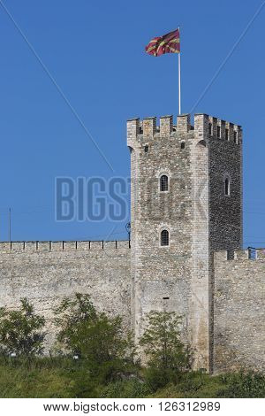 Skopje, Macedonia - April 15: Kale Fortress Is A Historic Fortress Located In The Old Town On April,