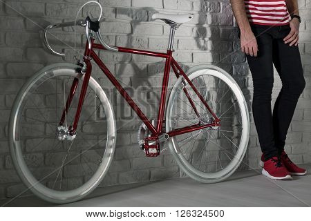 This Is Very Trendy, Red Fixie Bike