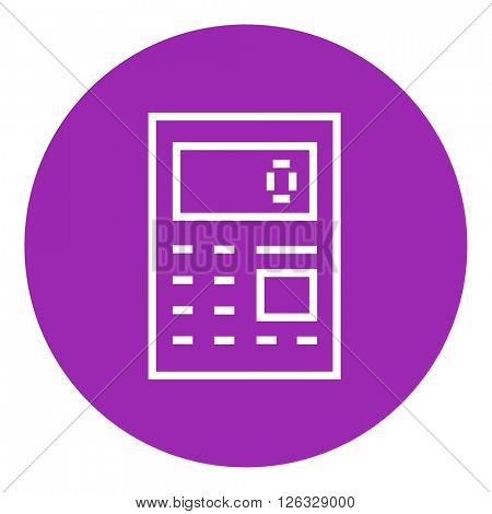 Calculator line icon.