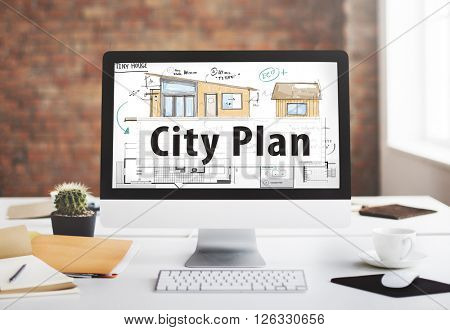 City Plan Plan SKetch Blueprint Design Concept