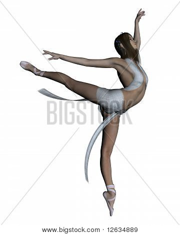 Ballerino pallido in Arabesque