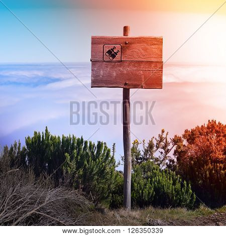 view of sky in the mountain at sundown