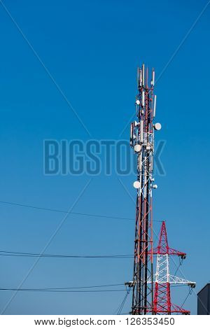pylon red and white