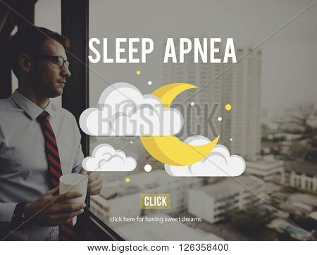 Sleep Apnea Snorer Insomnia Breathing Concept