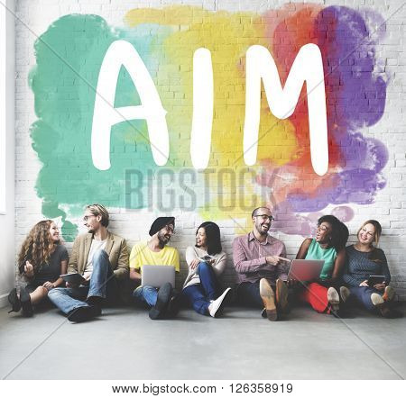 Ambition AIm Aspire Goals Motivation Aspirations Concept