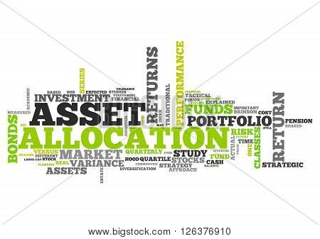 Word Cloud with Asset Allocation related tags