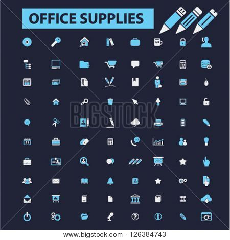 office supplies icons
