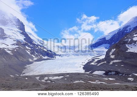 Athabasca Glacier - part of Columbia Icefield. Jasper National Park Alberta Canada