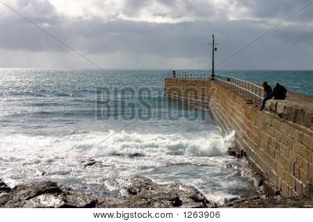 Porthleven Quay, Cornwall, Verenigd Koninkrijk