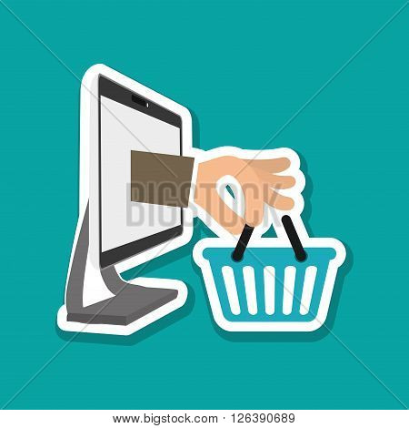 Shopping concept with icon design, vector illustration 10 eps graphic.