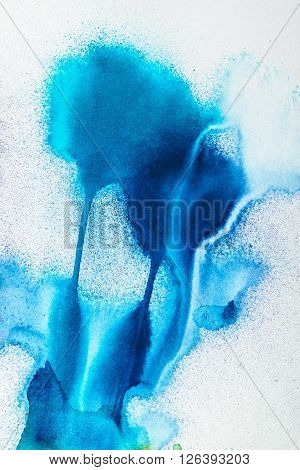 Watercolor texture with colorful blots on a white background