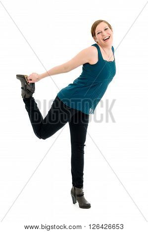 Fashion Portrait Of Healthy, Active, Attractive Young Woman