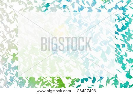 Hand Painted Frame - Abstract Background - Text Space