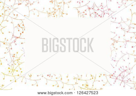 Hand Painted Frame - Abstract Background - Text Space