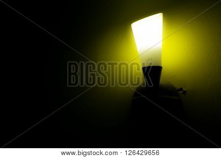 Lamp to light yellow in the background is black.
