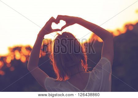 Heart - shape for the nature and good vibes.