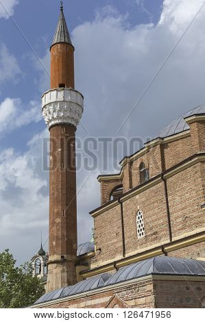 Sofia, Bulgaria - April 14: The Banja Baschi Mosque, Landmark And Biggest Mosque In April 14, 2016