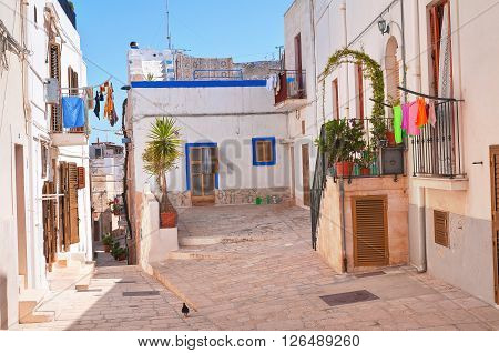 Alleyway. Polignano a mare. Puglia. Southern Italy.