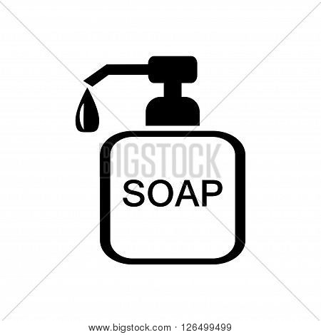 Soap icon in flat style. Vector illustration. Vector symbols.