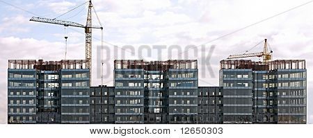 modern office building house construction downtown
