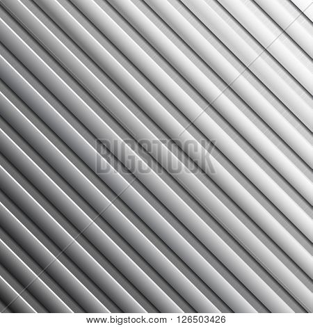 Striped metal background - abstract metallic texture. Vectro illustration.