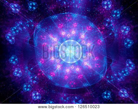 Higgs boson fractal artwork computer generated abstract background