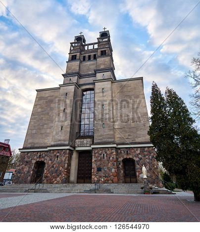 Warsaw, Poland - April 14, 2016: Roman Catholic Parish of St. Therese of the Child Jesus in Warsaw