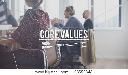 Core Values Principles Morals Concept