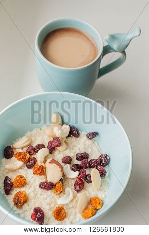 Porridge With Dried Fruits And Nuts