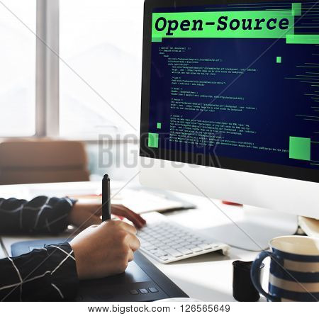 Open-Source Access Coding Source Technology Concept