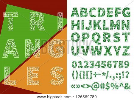 Triangle Mesh Alphabet