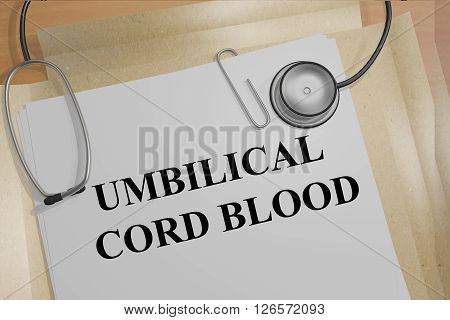 Umbilical Cord Blood Medicial Concept